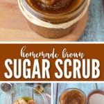 en hjemmelaget brown sugar scrub vil fjerne død hud og gi deg den sunne gløden.