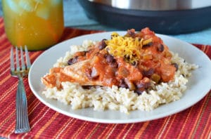 My 5 minute Instant Pot Southwest Chicken Recipe will have your family asking for seconds!