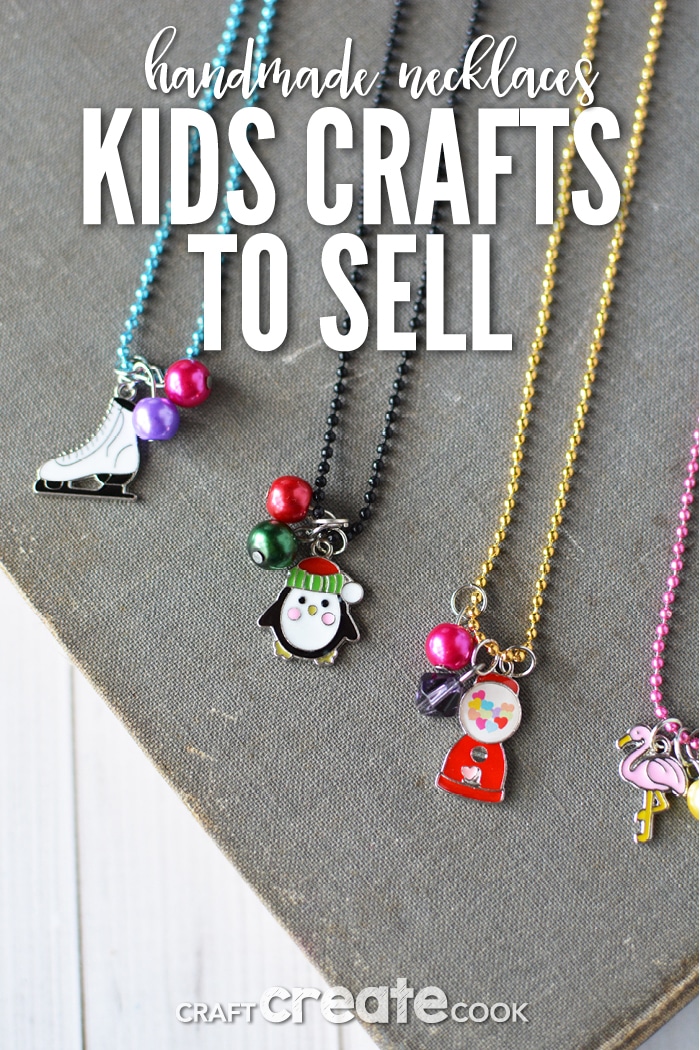 Kids craft ideas to sell can be hard to find, but these necklaces are perfect for turning a fundraising profit!