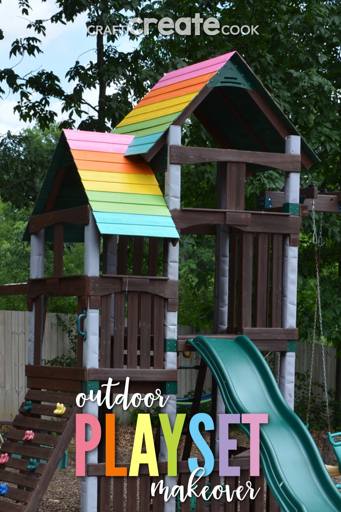 An outdoor playset makeover will tidy up your space and keep your investment in tip-top shape.