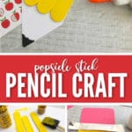 Our Popsicle Stick Pencil Craft for Kids is a great craft to get your little ones excited about the school year!