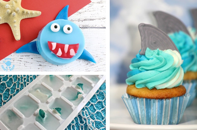 Shark Ice Cubes Recipe makes me think of Shark Week and Parties