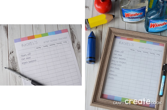 This after school checklist routine will help keep your child on track!