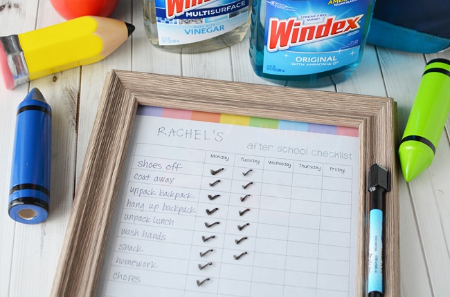 This after school checklist routine will help keep your child on track!