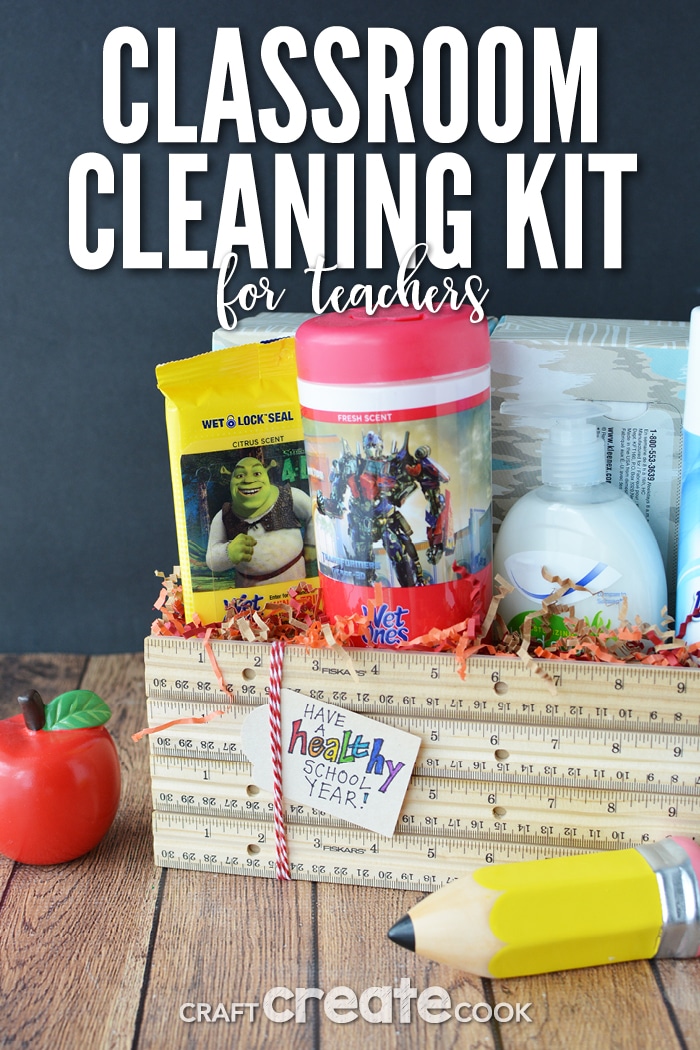 As the kids head back-to-school, wish your child's classroom a healthy school year with this easy Classroom Cleaning Kit.