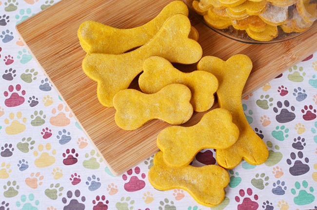 5 ingredient homemade grain free dog treats will be a big hit with your spoiled K9!