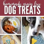 5 ingredient homemade grain free dog treats will be a big hit with your spoiled K9!