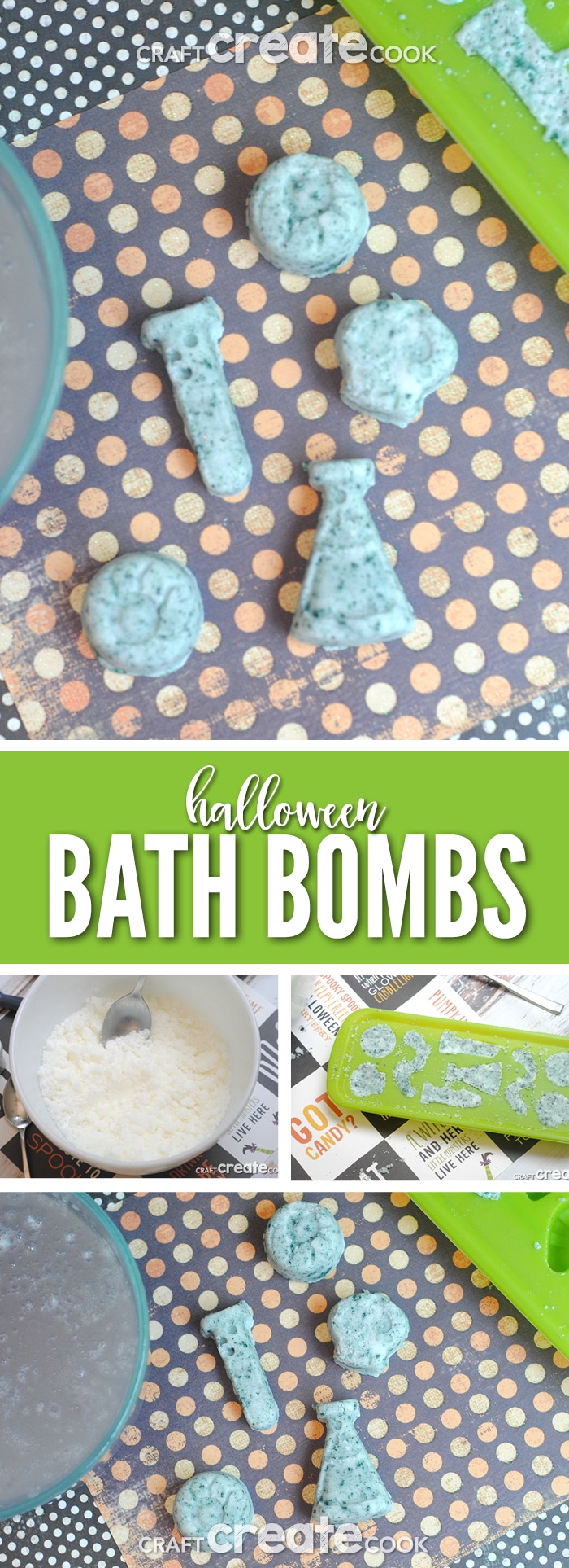 DIY Halloween Bath Bombs Craft Create Cook