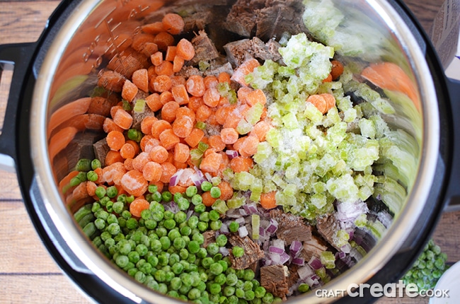 Our classic comfort food recipe is easily adapted to make an Instant Pot Beef Stew.