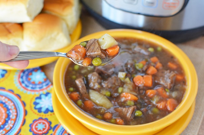 Our classic comfort food recipe is easily adapted to make an Instant Pot Beef Stew.