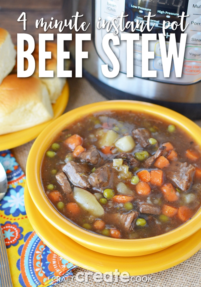 Our classic comfort food recipe is easily adapted to make an Instant Pot Beef Stew.