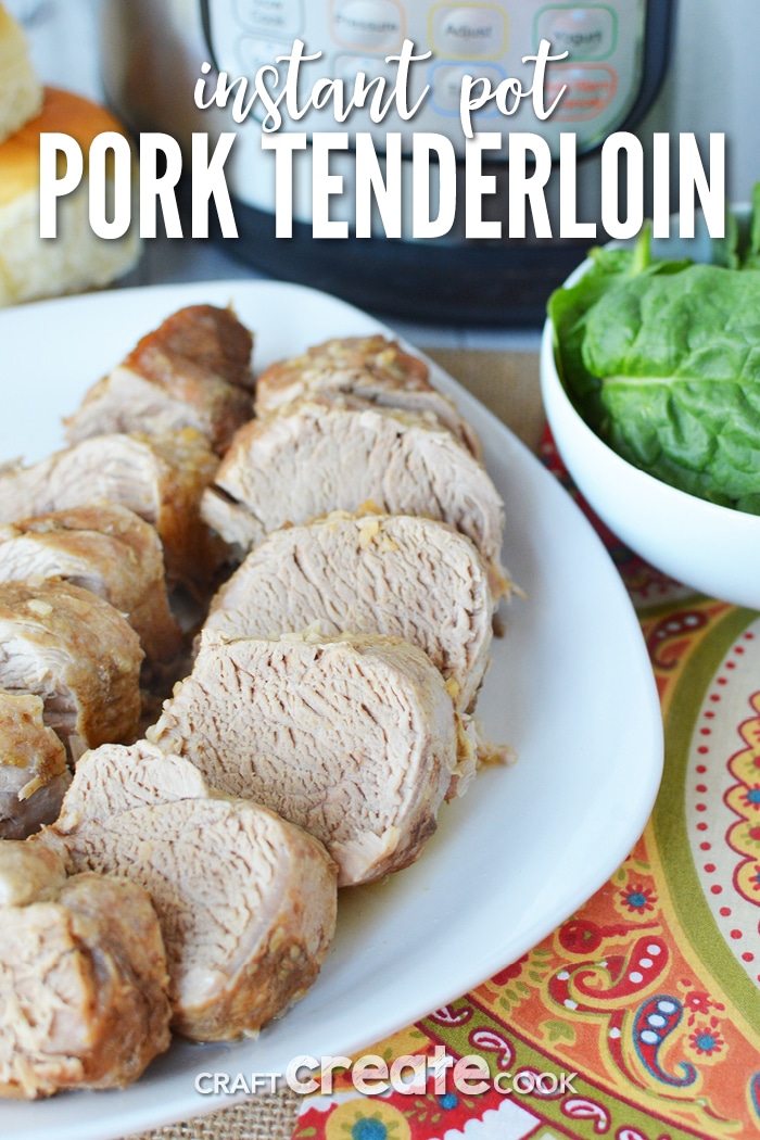 This instant pot pork tenderloin recipe will have dinner on the table in 45 minutes.