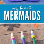 If you have a mermaid lover in your life, you need to make this mermaid craft together!