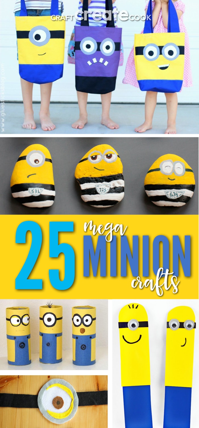 Love Minions? These 25 Mega Minion Crafts are perfect for any Minion fan!