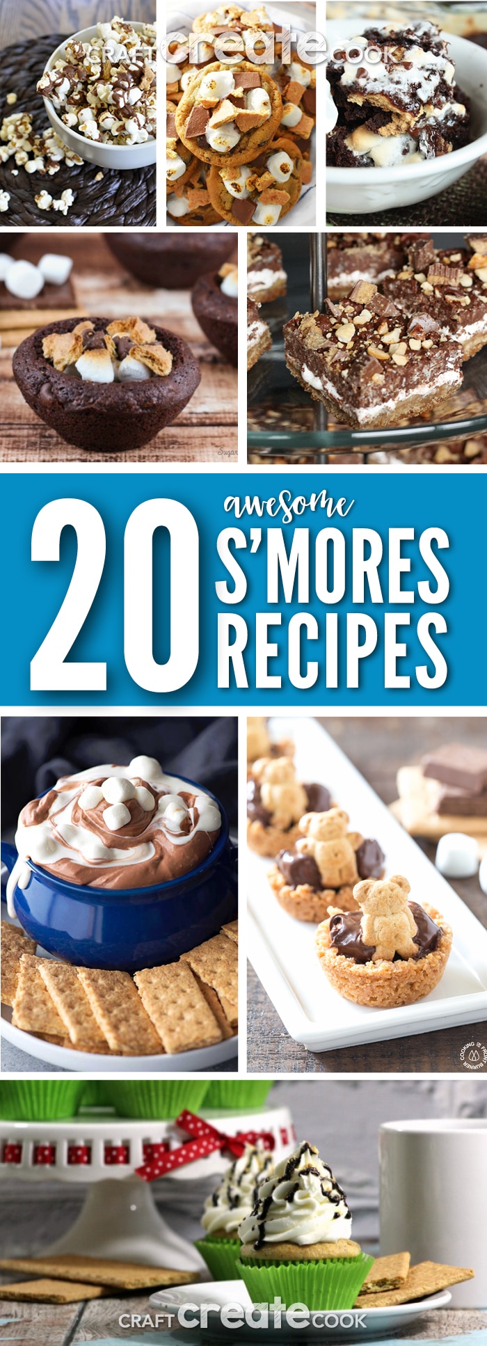 These 20 Awesome S'more Recipes are perfect for any time of year!