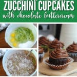 Homemade Chocolate Zucchini Cupcakes