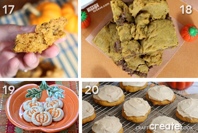 These pumpkin cookie and bar recipes are going to take over your kitchen this fall!