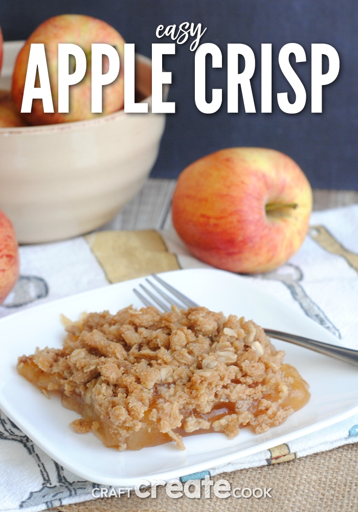 This easy apple crisp recipe is perfect for fall!