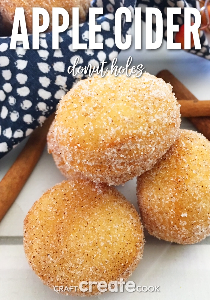 These Apple Cider Donut Holes taste like Fall and are delicious with a cup of coffee or a glass of cold milk.