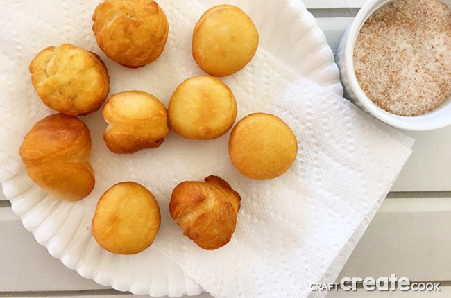 These Apple Cider Donut Holes taste like Fall and are delicious with a cup of coffee or a glass of cold milk.