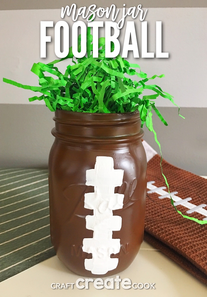 Our Football Mason Jars are perfect for any football party or tailgate.