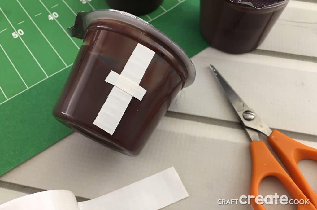 Our Easy To Make Football Pudding Cups are perfect for team treat or for any football lover.