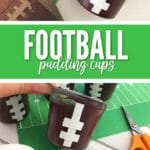 Our Easy To Make Football Pudding Cups are perfect for team treat or for any football lover.