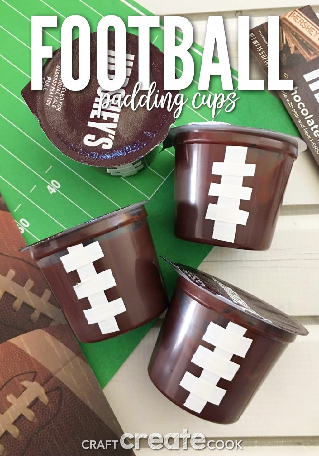 Our Easy To Make Football Pudding Cups are perfect for team treat or for any football lover.