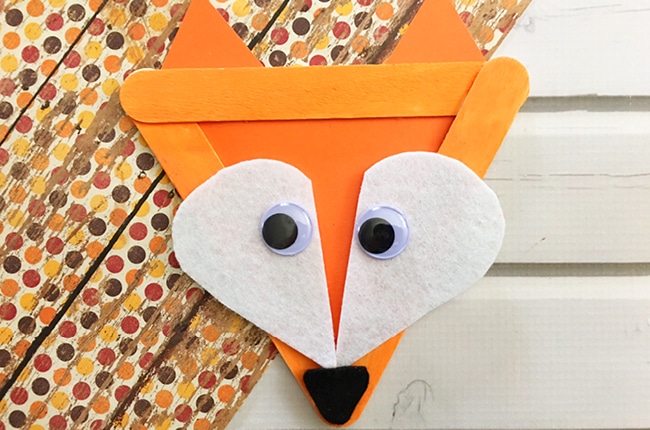 Our Popsicle Stick Fox Craft is easy to make and makes you think of all those adorable woodland animals.