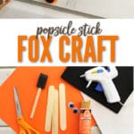 Our Popsicle Stick Fox Craft is easy to make and makes you think of all those adorable woodland animals.