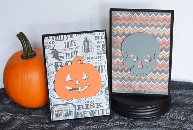 These wooden plaques are so easy to make you'll not only make them for Halloween but all holidays!