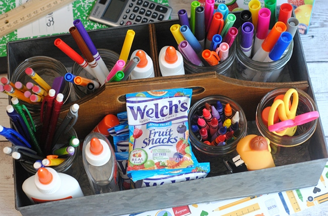 This essential homework caddy is perfect for back to school!