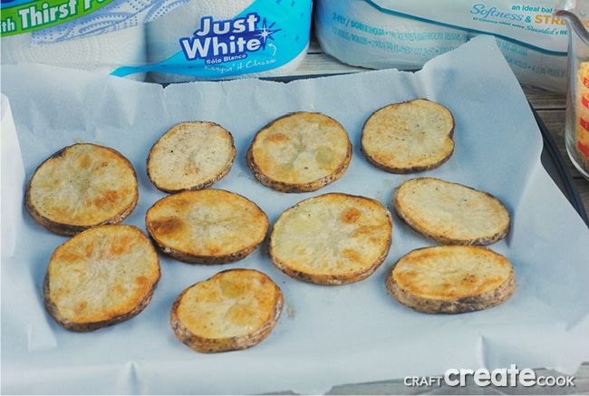 Loaded Potato Slices are the perfect appetizer or snack for game day!