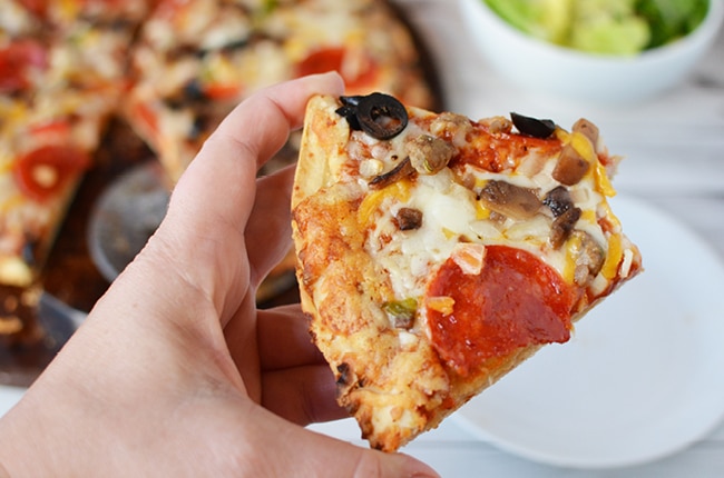 Stop pulling your hair out and start a simple mealtime with Red Baron® Pizza.