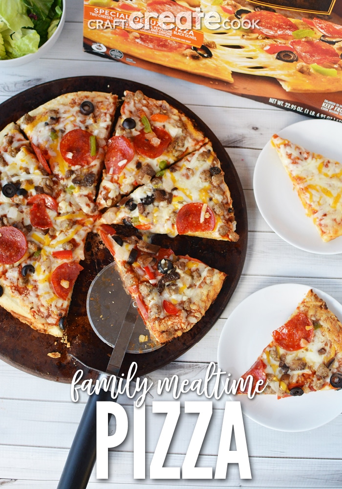 Stop pulling your hair out and start a simple mealtime with Red Baron® Pizza.