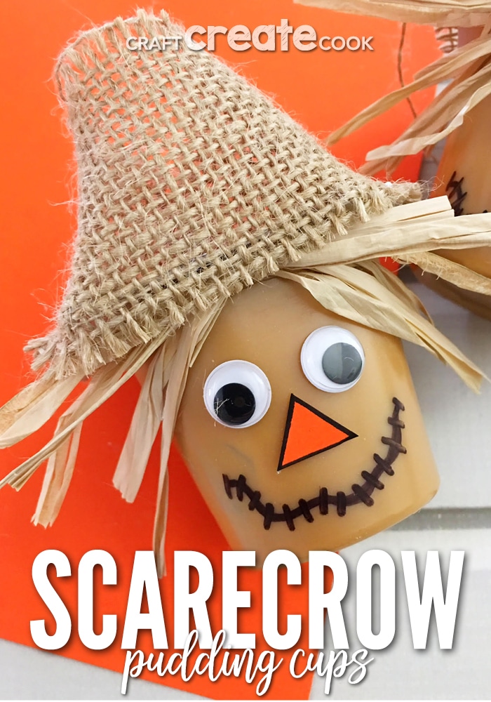 Our Scarecrow Pudding Cups are the perfect crafty snack for a sweet Fall treat and your kids will love them.