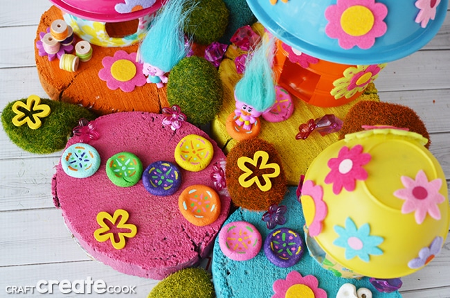 You can make your own troll fairy garden for hours of fun!