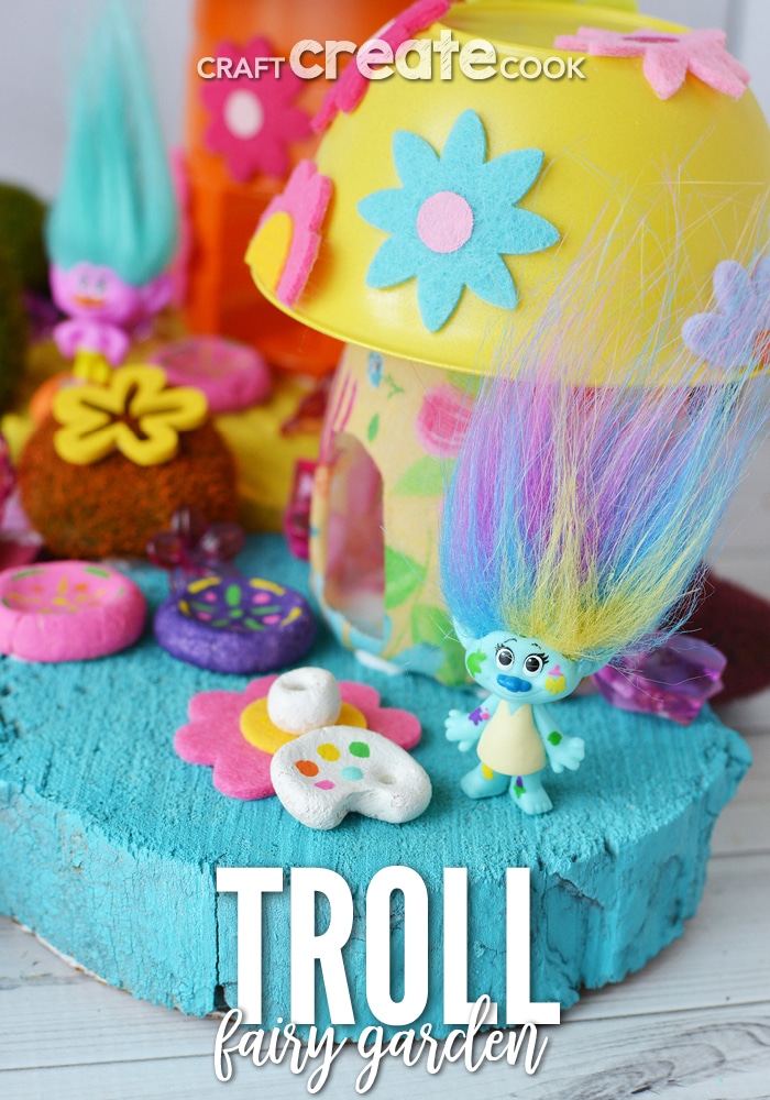 You can make your own troll fairy garden for hours of fun!