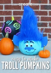 Troll Pumpkins to make for Halloween - Craft Create Cook