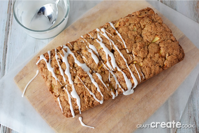 This dense apple bread is easy to make and will make your house smell amazing.