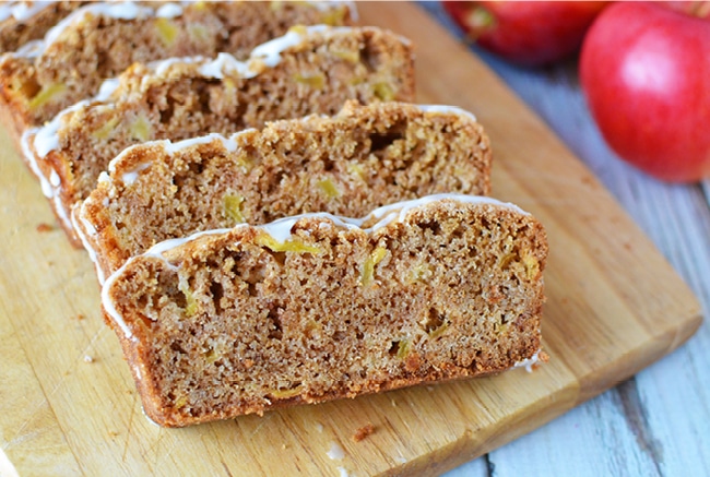 This dense apple bread is easy to make and will make your house smell amazing.