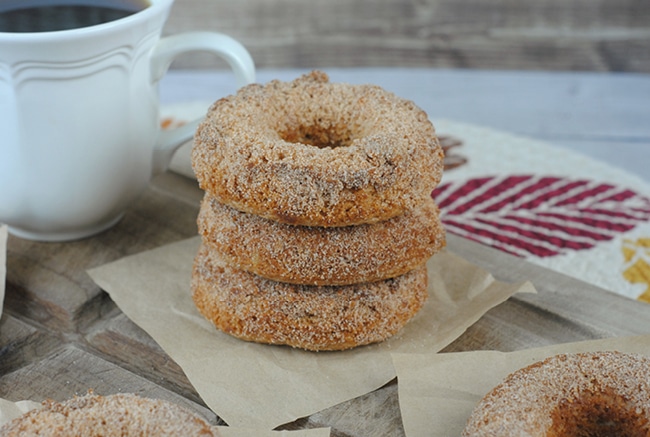 Baked Breakfast Donuts are delicious and go great with a hot cup of coffee!