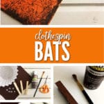 This Clothespin Bat Craft is a perfect easy craft for Halloween!