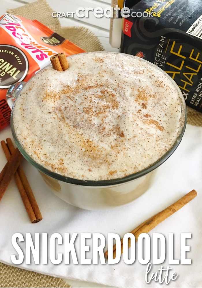 Our Snickerdoodle Latte smells and tastes like Fall, it's a perfect combination of coffee and cream that will warm you right up.