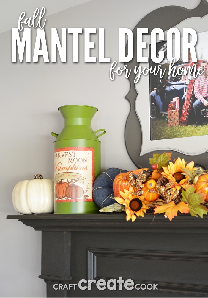 Add this gorgeous and trendy fall mantel decor to your home for the holidays!