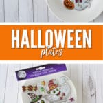 This affordable Halloween Plate craft will take you 2 minutes to make!