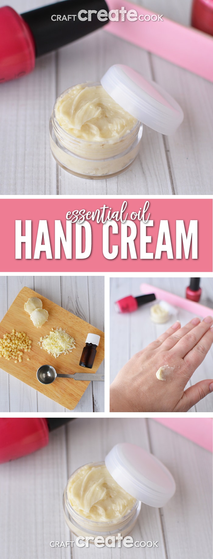 Essential Oil Hand Cream Craft Create Cook
