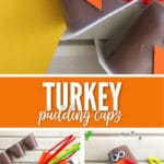 These Turkey Pudding Cups make a fun dessert for those kids who dislike pumpkin pie during Thanksgiving dinner.