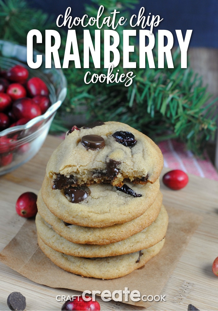 Chocolate Chip Cranberry Cookies are the perfect holiday cookie!