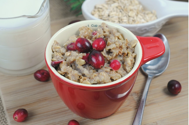 Baked Cranberry Oatmeal is the perfect holiday or weekend breakfast!